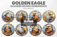 Golden Eagle Wind Spinner Sublimation Bundle Product Image 1