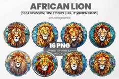 African Lion Wind Spinner Sublimation - 16 Variations Product Image 1