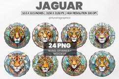 Jaguar Wind Spinner Sublimation - 24 Variations Product Image 1
