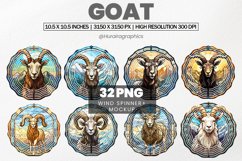 Goat Wind Spinner Sublimation Bundle Product Image 1