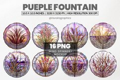 Pueple Fountain Wind Spinner Sublimation - 16 Variations Product Image 1