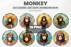 Monkey Wind Spinner Sublimation Bundle Product Image 1