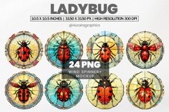 Ladybug Wind Spinner Sublimation - 24 Variations Product Image 1
