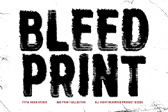Bleed Print - Bad Print Bold Sans Font Product Image 1