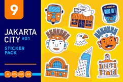 Jakarta City Sticker Pack #01 Product Image 1