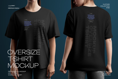5 Mockups Woman Oversize T-Shirt Product Image 1