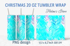 Christmas blue tumbler bundle| Winter Tumbler Sublimation Product Image 3