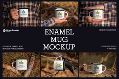 6 Outdoor Enamel Mug Mockup For Branding Presentation Product Image 1