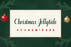 Christmas Jollytide Festive Christmas Brush Script Font Product Image 1