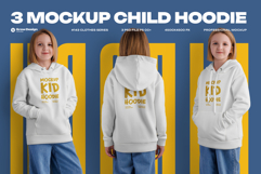 3 Mockups of a Children&#039;s Hoodie. vol.01 Product Image 1