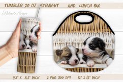 Baby dog tumbler wrap| Pets lunch bag design|sublimation png Product Image 1