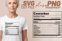4x Nutrition Facts Coworker Crafts Cruise SVG File Shirt Product Image 2
