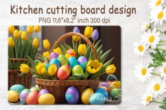 Spring Flowers cutting board sublimation | Floral kitchen Product Image 3