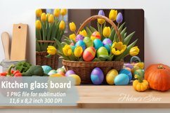 Spring Flowers cutting board sublimation | Floral kitchen Product Image 2