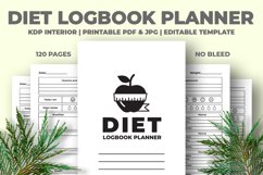 Diet Logbook Planner KDP Interior Product Image 1