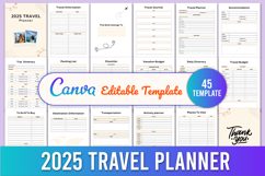 Editable 2025 Travel planner Product Image 1