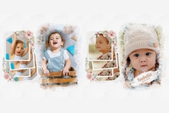 Watercolor Photo Collage Template Product Image 4