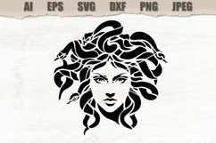 Stencil Medusa Face Product Image 1