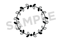 Plant Leaf Wreath Clip Art Set Product Image 3