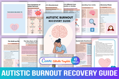 Autistic Burnout Recovery Workbook Product Image 1
