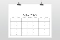 2027 8.5x11 Inch DIY Calendar Template Product Image 3