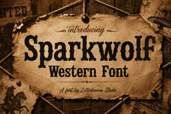Sparkwolf: A Rugged Wanted Poster Font Product Image 1