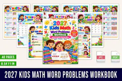 2027 Kids Math Word Problems Workbook Product Image 1