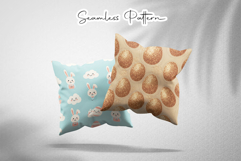 Cute Bunny Easter Eggs Seamless Pattern Product Image 2