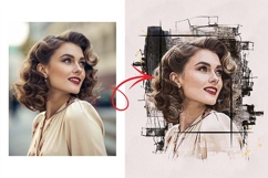 Mixed Media Portrait Template Product Image 2