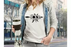 Boho Sunflower Arrow Svg, Sunflower Svg, Flower Svg Product Image 2