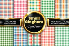 Small Gingham Plaid Seamless Digital Papers, Plaid Pattern Product Image 1