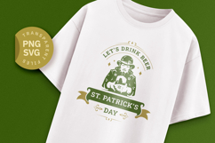 St. Patrick's Day Beer Leprechaun SVG Product Image 1