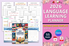 2026 Language Learning Planner Product Image 1