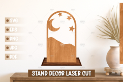 Boho Landscape Laser Cut Artwork Arched Boho Stand Decor Product Image 1