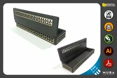 Wooden Pen Box, Gift Jewellery Box, Laser cut file Product Image 1