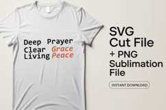 4x Deep Prayer Promise Purpose Strength SVG Cut Files Cricut Product Image 2
