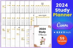 2024 Study Planner Canva Interior Product Image 1