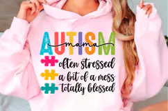 Autism Mom Sweatshirt, Women’s Svg Png, Product Image 1