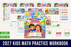 2027 Kids Math Practice Workbook Product Image 1