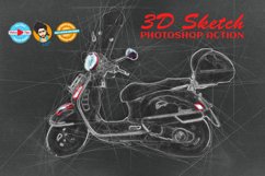 3D Sketch Photoshop Action Product Image 1