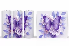Butterfly Tumbler Design. Butterfly Sublimation Product Image 2