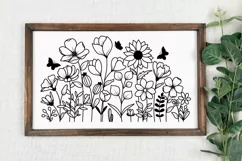 Flower Svg, Blooming Wildflower Svg, Floral Svg Product Image 4