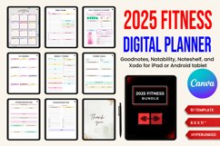 2025 Digital Fitness Planner Bundle Product Image 1