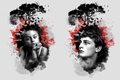 Trash Polka Style Tree Art Photo Effect Product Image 5