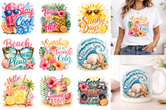 Summer Beach Sublimation PNG, Mug, T-shirt Design Product Image 1