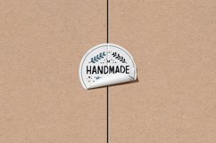 Round Sticker with a Curled Edge Mockup Product Image 1