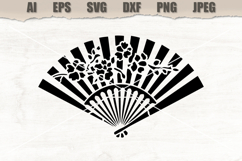 Stencil Hand Fan Product Image 1