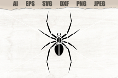 Stencil Minimal Spider Silhouette Product Image 1