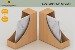 Laser Cut Storage File Organizer / Magazine Desk Storage Product Image 1