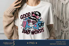 Good Moms Say Bad Words Mother’s Day Png, Product Image 1